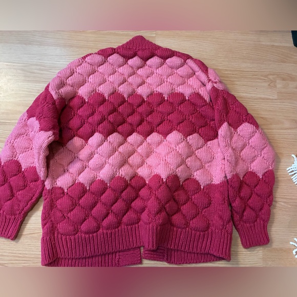 Simons twik open pink cardigan NWOT - Picture 8 of 9